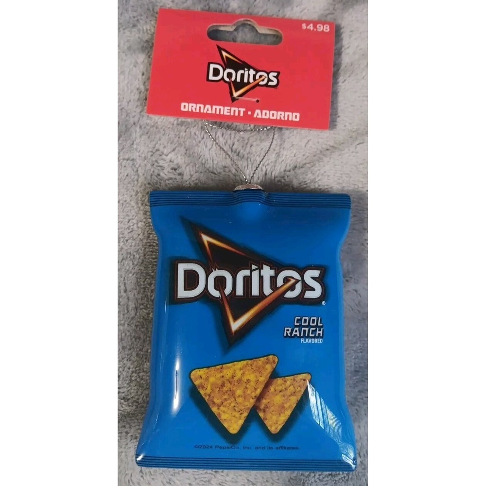 Cool Ranch Doritos Collectible Novelty Christmas Ornament 3.75" H Plastic‎ 2024